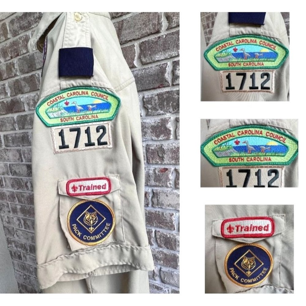 Boy Scouts Of America Uniform Shirt Ladies 42/ 44  Coastal Carolina SC 1…